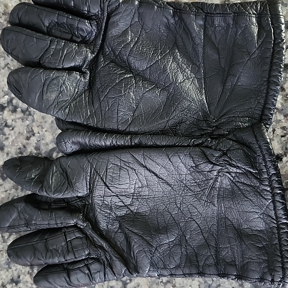 Orlon Acrylic Vintage Leather Gloves Size 7